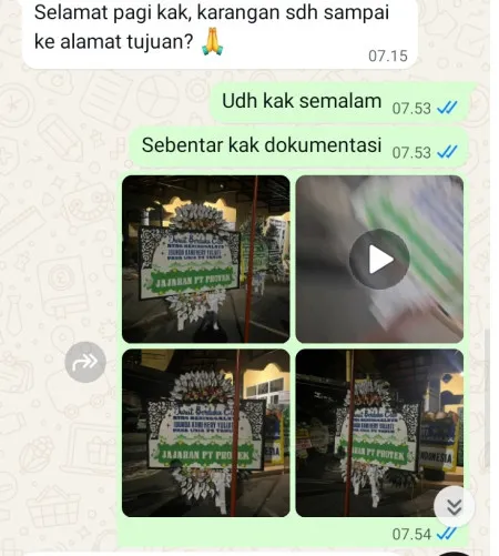 Pengiriman Papan Bunga Selamat Kertamukti Cilebar